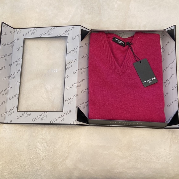 Mens Glenmuir1891 100%wool V neck sweater - Picture 2 of 8